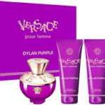 Dylan Purple BY VERSACE 4 PCS. GIFT SET:3.4oz edp sp3.4oz Body Lotion3.4oz Shower Gelminiature perfume FOR WOMEN