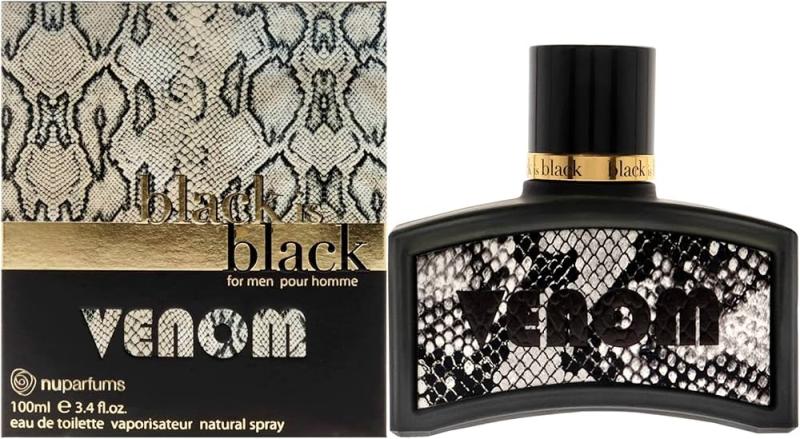 SBIBLAV1MP BLACK IS BLACK VENOM BY UNKNOWN 3.3 FL.OZ. EDT SPRAY FOR MEN - Image 1