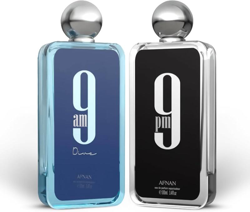SBUN9AMPM2MP Bundle of Afnan 9 AM Dive & 9 PM EACH 3.4OZ.Eau De Parfum- Unisex - Image 1