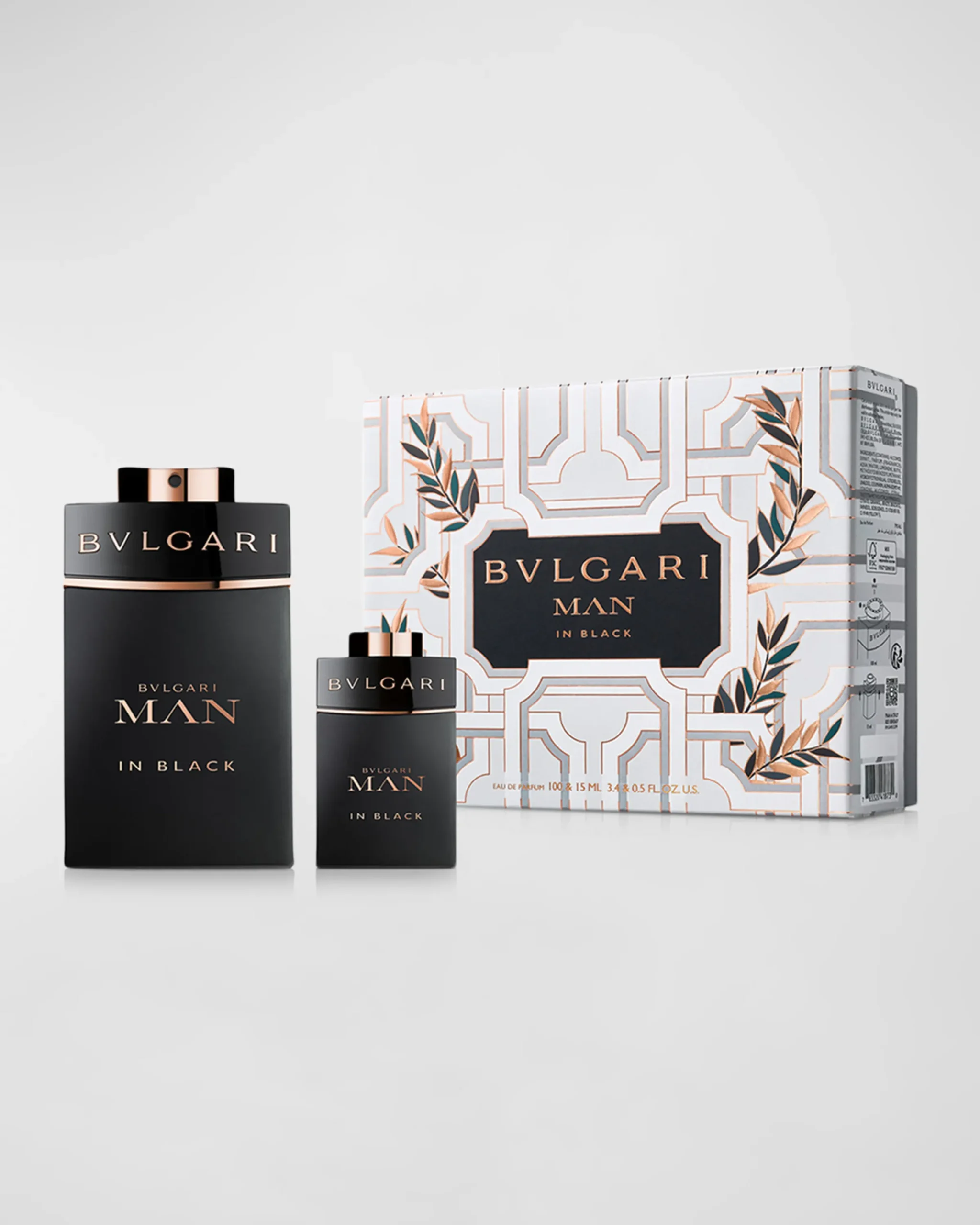 SSETBVLB22PMP Bvlgari MAN IN BLACK Gift Set 2pcs : 3.4oz edp sp 15ml edp Men - Image 1