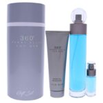 360 3 PCS. GIFT SET: 3.4oz edt spray 3.0oz shower gel 7.5ml edt FOR MEN