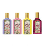 GUCCI FLORA 4 PCS. GIFT SET: 4X5 ML GORGEOUS GARDENIA INTENSE + GORGEOUS GARDENIA + GORGEOUS  FOR WOMEN